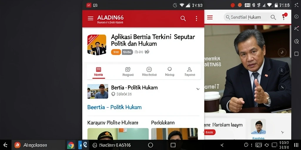 Antarmuka pengguna aplikasi ALADIN66 yang menarik dan informatif.