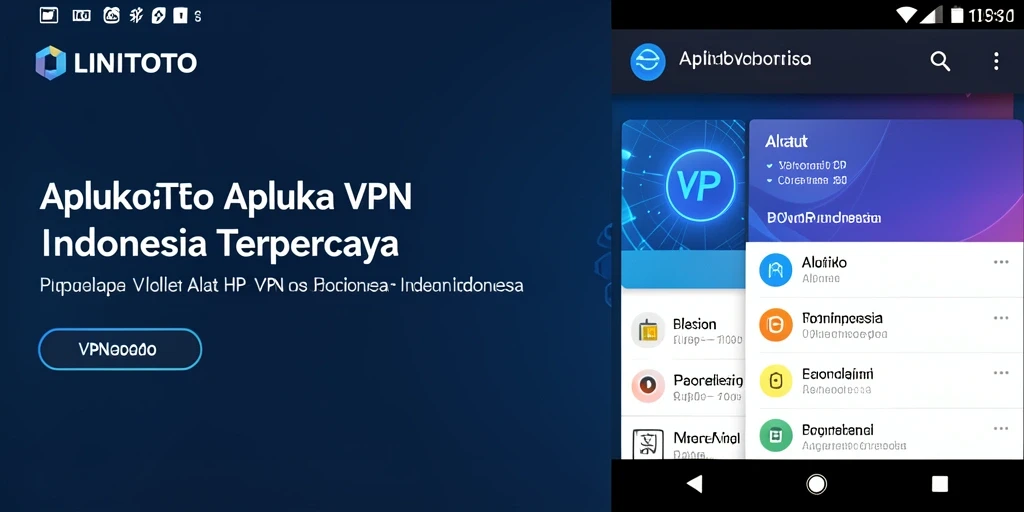 Antarmuka intuitif LINITOTO untuk akses VPN Indonesia yang cepat dan aman.
