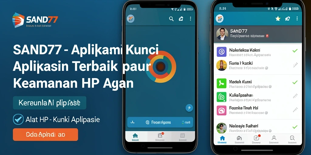 Tampilan antarmuka SAND77 untuk keamanan aplikasi yang optimal.