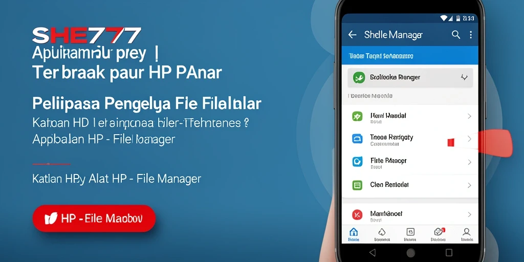 Tampilan antarmuka SHE777 yang user-friendly untuk pengelolaan file.