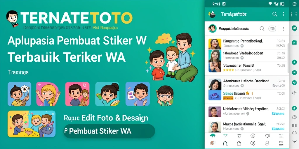 Tampilan antarmuka TERNATETOTO yang ramah pengguna untuk stiker WhatsApp.